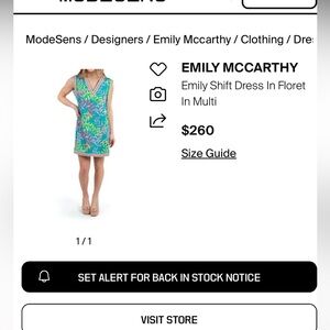 Emily McCarthy- Emily Shift Dress in Floret small